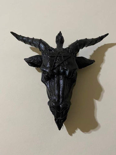 Cabeça De Baphomet De Parede - Decoração Resina 1