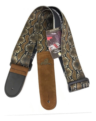 Magma Guitar Or Bass Strap Animal Print Snake 0