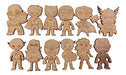 60 Superheroes Mini 10cm Fibrofacil Mdf Personajes 1