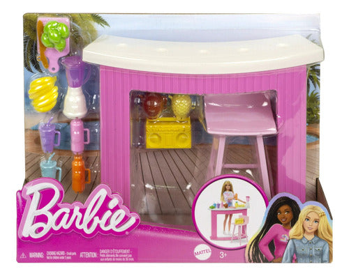 Playset Muebles Y Accesorios Muñeca Barbie Original Mattel 2