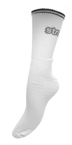 Pack of 6 Pairs of Short Cotton Sports Socks Stone 20