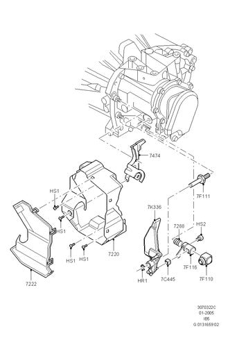 Soporte Para Cables De Auto Ford Numero De Parte -2s4r7474gb 5