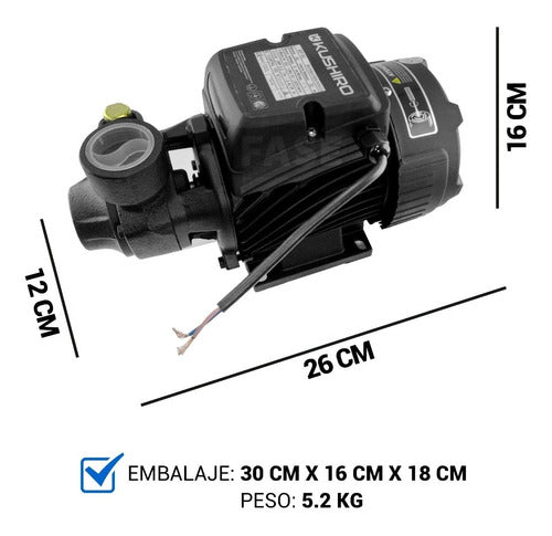 Kushiro Bomba Periférica Eleva Agua Inteligente Regulador Automático 7