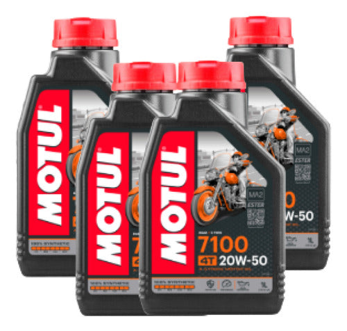 Kit Óleo Motul 7100 Sintético / Filtro Hd Fat Boy Ano 00-17 1