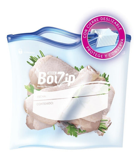 BolZip 4 Large Zip Bags Easy Closure Pack of 3 Units 1