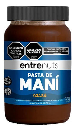 Entrenuts Pasta De Mani Con Cacao 370 Gr 0