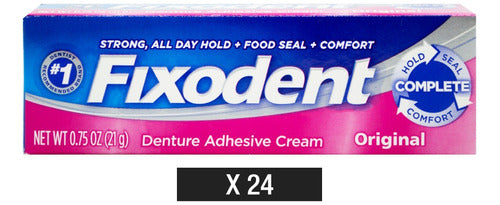 Fixodent Original Dental Adhesive 21g - 24 Unit Kit 0