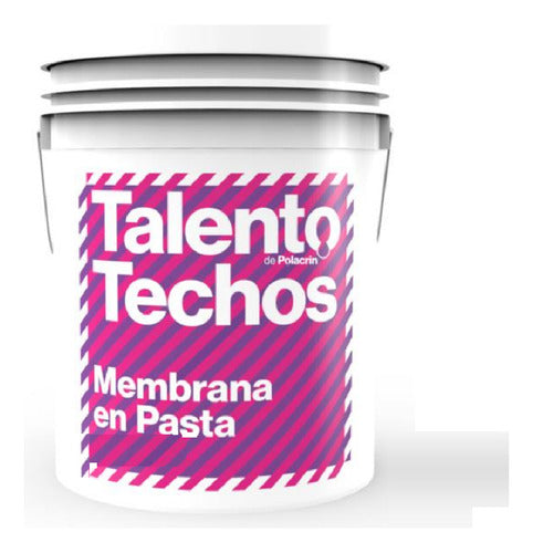 Polacrin Membrana En Pasta Talento Para Techos Blanco 20 Kg 0