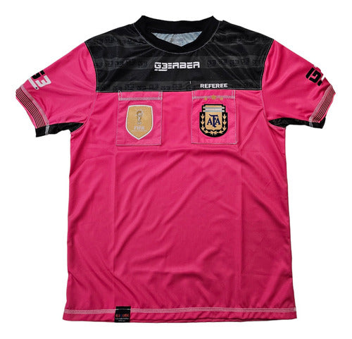 Referee Shirt G3 AFA Pink FIFA World Cup Shield Jersey 1