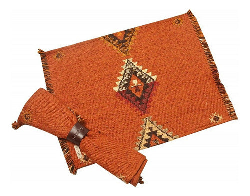 Huitrú Set of 4 Chenille Placemats 45 x 35 cm Marrakesh 0