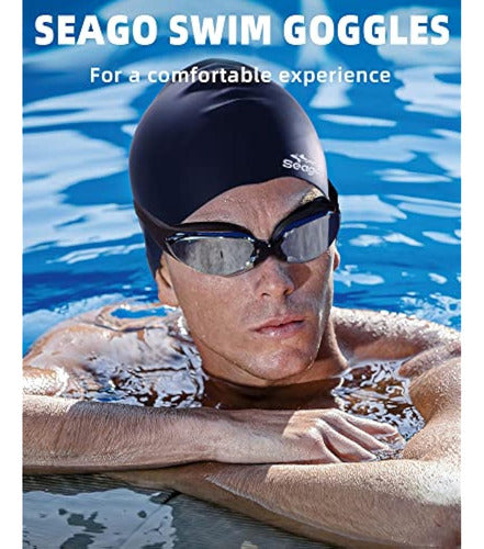 Seago 2 Pack Swim Goggles For Men Women Anti Fog 6