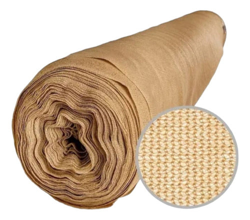 Media Sombra 90% Antigranizo Paño De 6mts X 4mts Color Beige 1