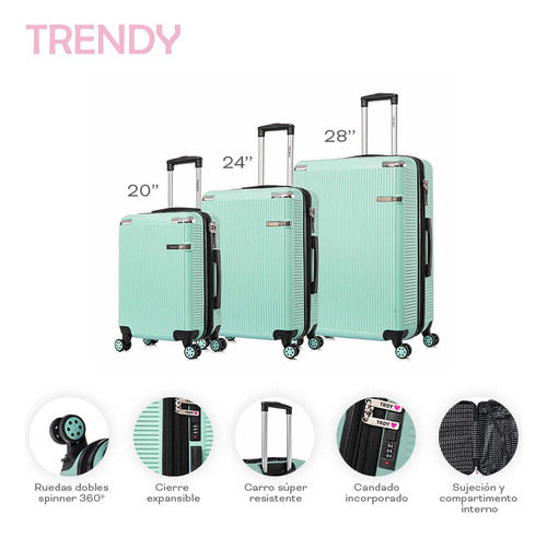 Small 20-Inch Cabin Travel Tech Suitcase with 360° Spinner Handle - Premium Travel by Happy Buy 1