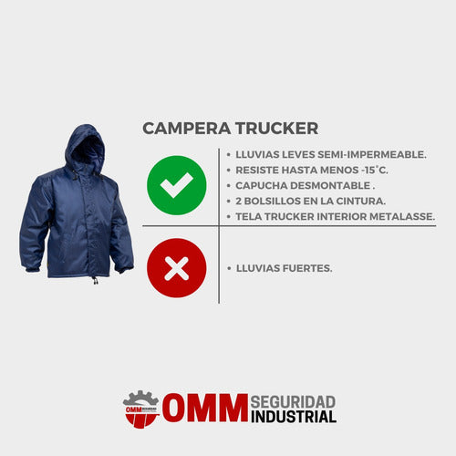 OMM Thermal Trucker Jacket with Invoice A - Black 1