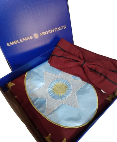 Emblemas Argentinos Bandera Salta Con Moño Ceremonia Grande Reglamentaria 0