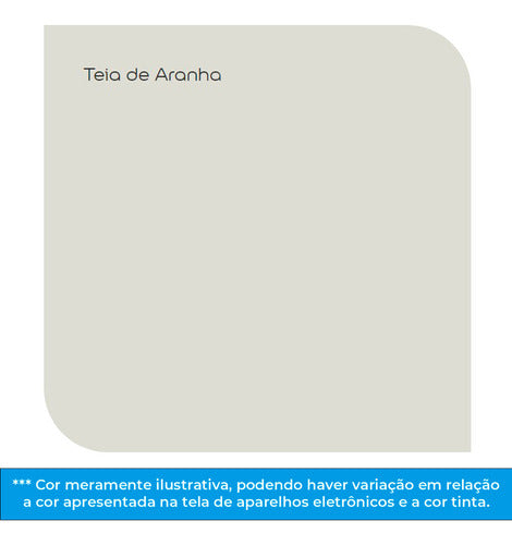 Tinta Acrílica Premium Decora Seda - Teia De Aranha 16l 1