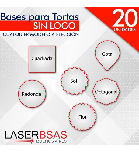 Base Para Tortas Fibroplus 20 Y 21 Cm X20  Bt2021-fp-20 0