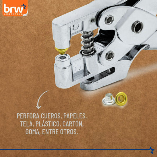 BRW Punch Tool for Eyelets - 4.5mm Punch & Eyelets 2