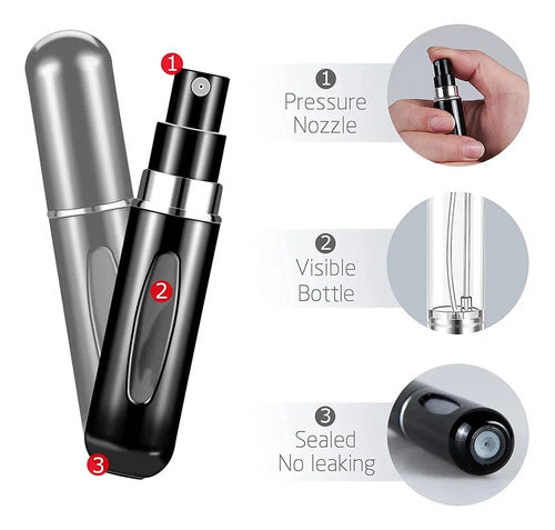 Art Home X2 Large Aluminum Perfume Atomizer 8 ml Refillable 1