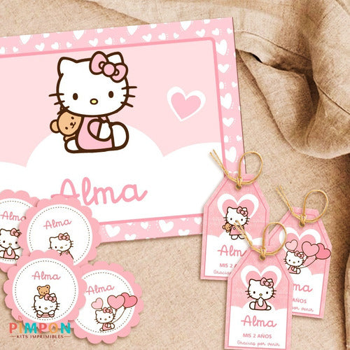 Kit Imprimible Hello Kitty - Textos Editables 0