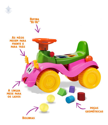 Triciclo Infantil Bebe Carrinho Totokinha Menina Velotrol 1