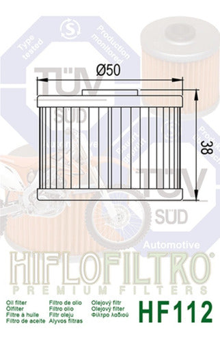 Filtro De Aceite Honda  Xr 250 600 Tornado Twister Falcon Rp 1