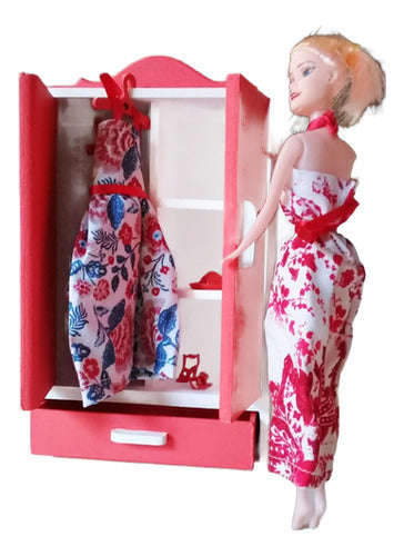 Mueble Para Barbie, Lol - Ropero Con Perchas 0