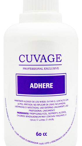 Cuvage Adhere Cleanser for Sculpted Nails Gel Manicure 60cc 2