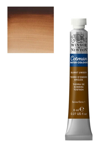 Acuarela Winsor & Newton Cotman 8ml Tierra Sombra Tostada 0