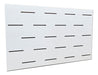 MJmaderas Panel Ranurado Qatari 1.30x90 - Nuevo Modelo - Únicos Blanco 0