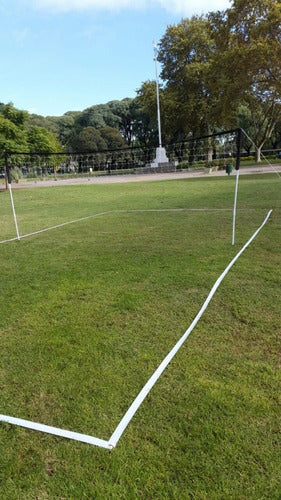 Cancha De Voley Portátil Con Red Fácil Armado 1