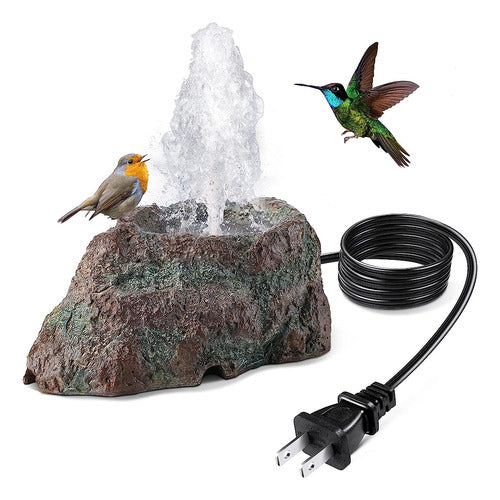 ~? Fuente Dreyoo Para Baño De Pájaros, Red Moss Resin Granit 0