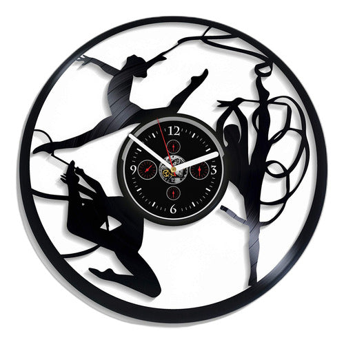 Kovides Vintage Vinyl Ballerina Wall Clock 0