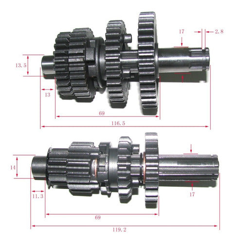 W Standard Complete Gearbox for Honda ST 70 Dax / Mondial Dax W Standard 1