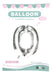 Magic Foil Number Balloon 41cm. Set X3 1