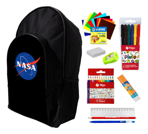 Tourcase Super Combo Mochila + Utiles De Nasa #468 0