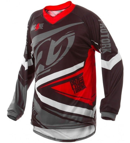 Pro Tork Insane4 Motocross Shirt Kids T14 Red Sportbay 0