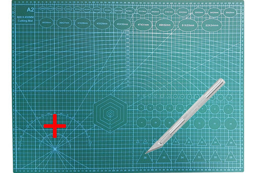 Cutting Board Combo A2 60x45 + Metal Blade Cutter 0