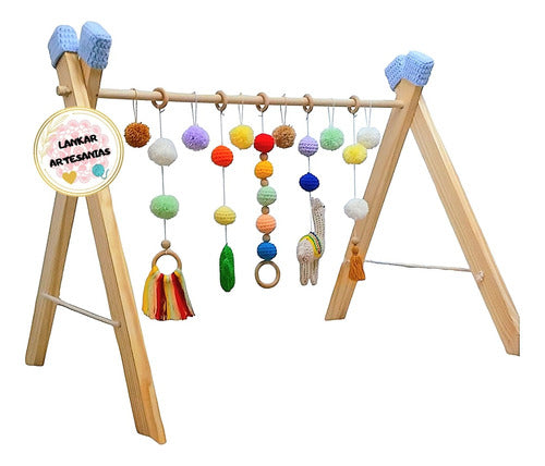 Gimnasio Para Bebe Montessori Crochet Con Puntas! Mas Envio! 2