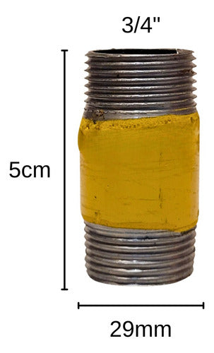 Niple 3/4 X 5cm Epoxi Gas Dema 1