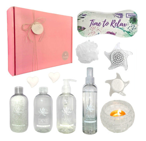 Luxurious Jasmine Aroma Spa Gift Box Set N04 - Indulge Yourself - Aroma Caja Regalo Mujer Spa Jazmín Set Kit N04 Disfrutalo