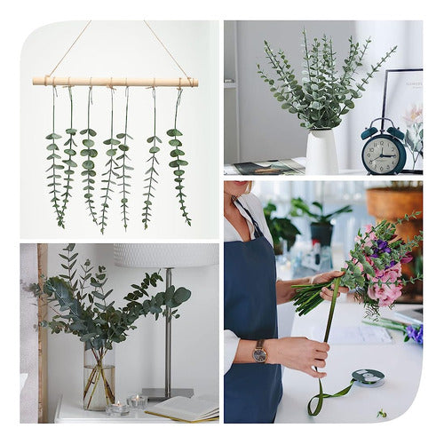 ~? 150 Pcs Eucalyptus Tallos Decoración Boda A Granel Eucali 3