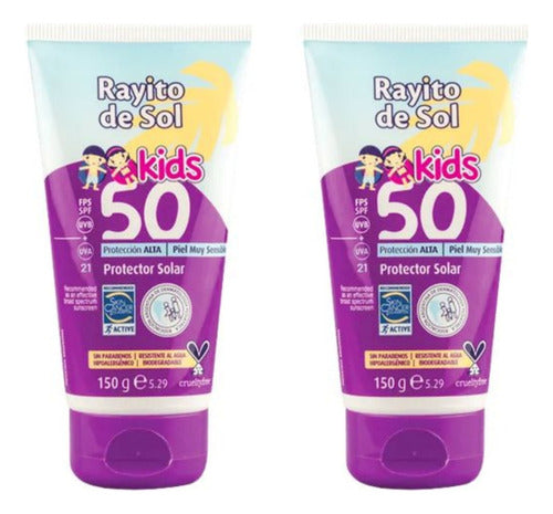 Rayito De Sol Protector Solar Fps 50 Kids 150g X 2u 0