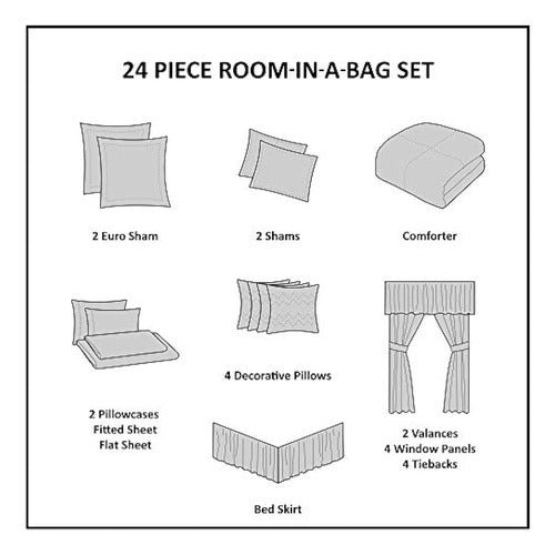 Madison Park Essentials Brystol 24-Piece Room In A Bag Set 2