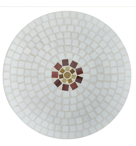 Holy Tile Mesa De Hierro 45 Cm Diametro Con Venecitas Black & White 3