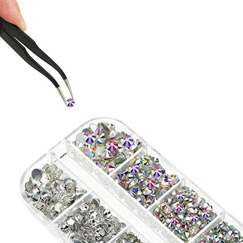 Bememo 4488 Piezas De Diamantes De Imitación Para Uñas, Diamantes D 0