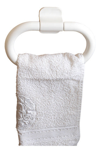 Eliplast Modern Adhesive Bathroom Towel Holder 0