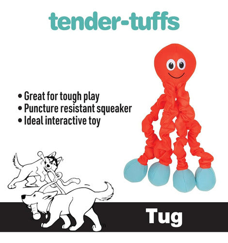 Snuggle Puppy Tender-tuffs Tug - Extra Large Stretchy Orange 1