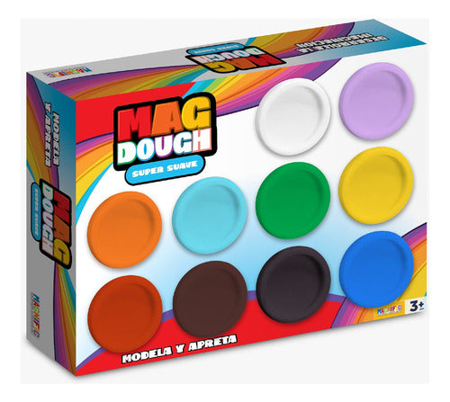 Magnific Dough Set - 10 Colorful Pots 0