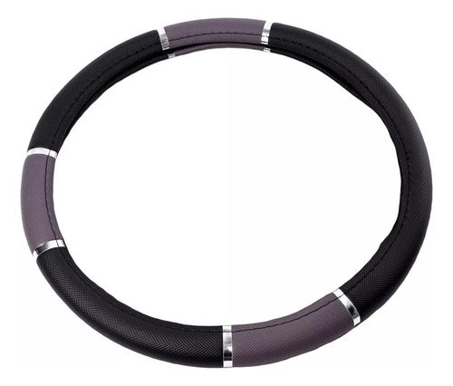 Oregon 38cm Black PVC Steering Wheel Cover with Gray Reflector 0